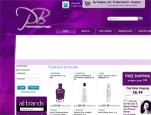 Tablet Screenshot of pandorabeauty.com